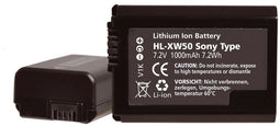 Hähnel HL-XW50 - Li-Ion accu vervanger voor Sony NP-FW50 - 950 mAh
