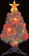 vidaXL - Kunstkerstboom - met - verlichting - 64 - cm - glasvezel - wit