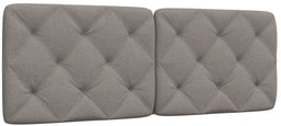 vidaXL - Hoofdbordkussen - 120 - cm - stof - taupe