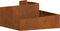 vidaXL - Plantenbak - 80x80x50 - cm - Weerstaal