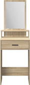 vidaXL - Kaptafel - met - Lades - - - Sonoma - Eik, - 50x41x140 - cm