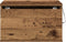 vidaXL - Nachtkastjes - met - LED-verlichting - 2 - stuks - Wandmontage - Oud - Hout