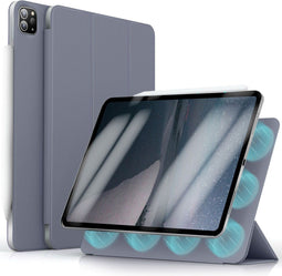 imoshion Tablet Hoes Geschikt voor iPad Pro 11 (2022) / iPad Pro 11 (2021) / iPad Pro 11 (2020) / iPad Pro 11 (2018) - imoshion Magnetic Bookcase - Paars /Lavender