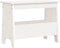 vidaXL - Halbankje - 60x28x45 - cm - massief - grenenhout - wit