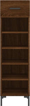 vidaXL - Schoenenkast - 30x35x105 - cm - bewerkt - hout - bruin - eikenkleur