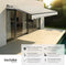 tectake® Ornella - Zonnescherm met Knikarm - 300 x 250 cm - Waterafstotend - Beige
