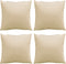 vidaXL - Sierkussens - 4 - st - 50x50 - cm - stof - beige