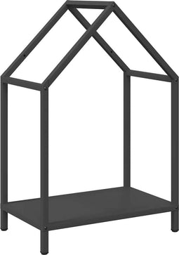 vidaXL - Brandhoutrek - 40x25x60 - cm - koudgewalst - staal - zwart