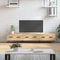 vidaXL - Tv-meubel - 150x36x30 - cm - bewerkt - hout - sonoma - eikenkleurig