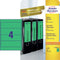 Avery Zweckform - Rugetiket breed 61x192mm zelfklevend groen