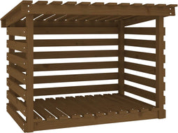 vidaXL - Haardhoutrek - 108x73x79 - cm - massief - grenenhout - honingbruin