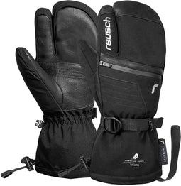 Reusch Lando R-TEX® XT - 3-Finger Handschoenen - Waterdicht ademend - Zwart-Zilver