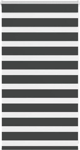 vidaXL - Zebra - rolgordijn - 90x100 - cm - stofbreedte - 85,9 - cm - zwart