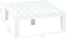 vidaXL - Tuintafel - 78x78x31 - cm - kunststof - wit