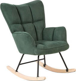 Beliani OULU - Schommelstoel - Groen - Kunststof