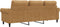 vidaXL - Driezitsbank - 180 - cm - fluweel - bruin