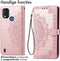 iMoshion Hoesje Geschikt voor Nokia G11 Plus Hoesje Met Pasjeshouder - iMoshion Mandala Bookcase - Rosé Goud