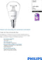 Philips 5.5W (40W) E14 Cool White Non-dimmable Luster energy-saving lamp