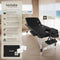 tectake® 3-Zones Massagetafel - 78cm Breed - 5cm Dikke Vulling - Aluminium Frame - Max Draagvermogen 230kg - Zwart