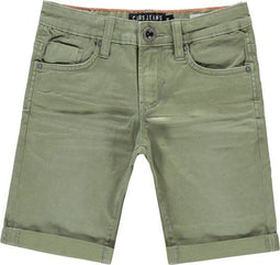 Cars Jeans Lucky - Heren Short - Smalle pasvorm - Army (Maat S)
