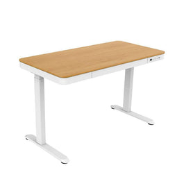 ACTIVEJET ET119W-C - Bureau met elektrische hoogteverstelling 140x70 - Wit/eiken