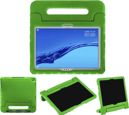 iMoshion Tablet Hoes Kinderen Geschikt voor Huawei MediaPad M5 Lite 10.1 inch - iMoshion Kidsproof Backcover met handvat - Groen