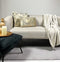 Dutch Decor AVERY - Kussenhoes velvet 45x45 cm - Pumice Stone - beige met goudkleurige print - met rits