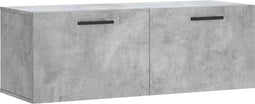 vidaXL - Wandkast - 100x36,5x35 - cm - bewerkt - hout - betongrijs