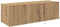 vidaXL - TV - Wandkast - met - LED - Verlichting - Artisan - Eiken - 100x35x31 - cm