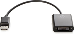 HP DisplayPort naar DVI-D Adapter - DisplayPort (M) naar DVI-D (V) - 19 cm - Zwart