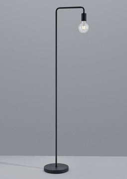 TRIO DIALLO - Vloerlamp - excl. 1x E27 - IP20 - Zwart mat