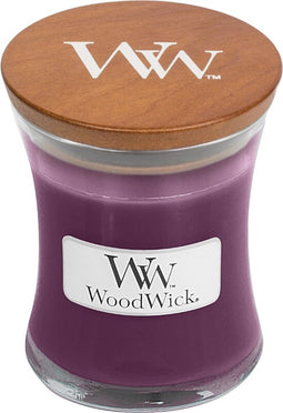 WoodWick Geurkaars Small Spiced Blackberry - 8 cm / ø 7 cm