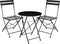 Mica Decorations Laurence Bistroset - Set van 3 - Inklapbaar - Zwart (set van 3)