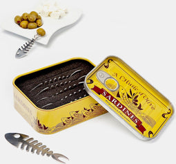 Balvi set van 6 snack vorkjes Sardines