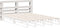 vidaXL - Hoofdbord - met - schappen - 135 - cm - massief - grenenhout - wit