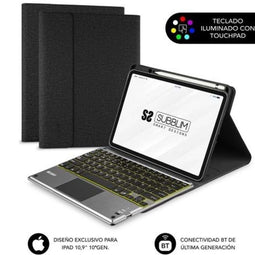 Subblim SUBKT4-BTPI03 - Tablet kap - Qwerty Spaans QWERTY - Zwart