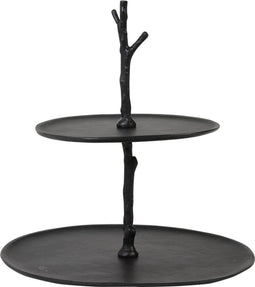 Light & Living Etagere Tresa - Zwart - 2 Laags