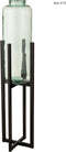 J-Line voet voor bloempot/mand - metaal - zwart - large - 95.2 cm hoog