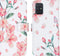 iMoshion Hoesje Geschikt voor Samsung Galaxy A71 Hoesje Met Pasjeshouder - iMoshion Design Softcase Bookcase - Wit / Roze / Blossom Watercolor