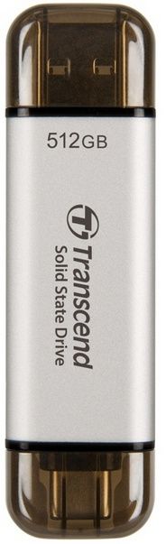 Transcend ESD310 - Draagbare SSD 512GB - 10 Gbps - Zilver