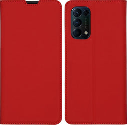 iMoshion Hoesje Geschikt voor Oppo Find X3 Lite Hoesje Met Pasjeshouder - iMoshion Slim Folio Bookcase - Rood