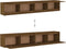 vidaXL - Wandkasten - 2 - st - 100x30x35 - cm - massief - grenenhout - honingbruin