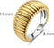 TI SENTO Ring 12217SY - Zilveren dames ring - Verguld - Maat 54