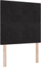 vidaXL - Hoofdbord - met - knopen, - gequilte - zwart, - 100 - cm, - fluweel