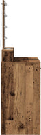 vidaXL - Kaptafel - met - LED - Verlichting - - - Vintage - Hout, - 100x41x140 - cm
