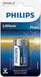 Philips CR123A/97 - Lithium batterij 3 Volt - Geschikt voor fotografie en alarmsystemen