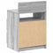 vidaXL - Nachtkastje - met - 2 - lades - 40x33x60 - cm - grijs - sonoma - eikenkleurig