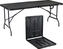 Novitaa FT170DB - Inklapbare Tafel - 170 x 74 cm - 4-6 Personen - Donker bruin