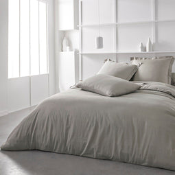 Today - Dekbedovertrek - Effen - Beige - 240x260 cm