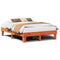 vidaXL - Bed - met - matras - massief - grenenhout - wasbruin - 140x190 - cm